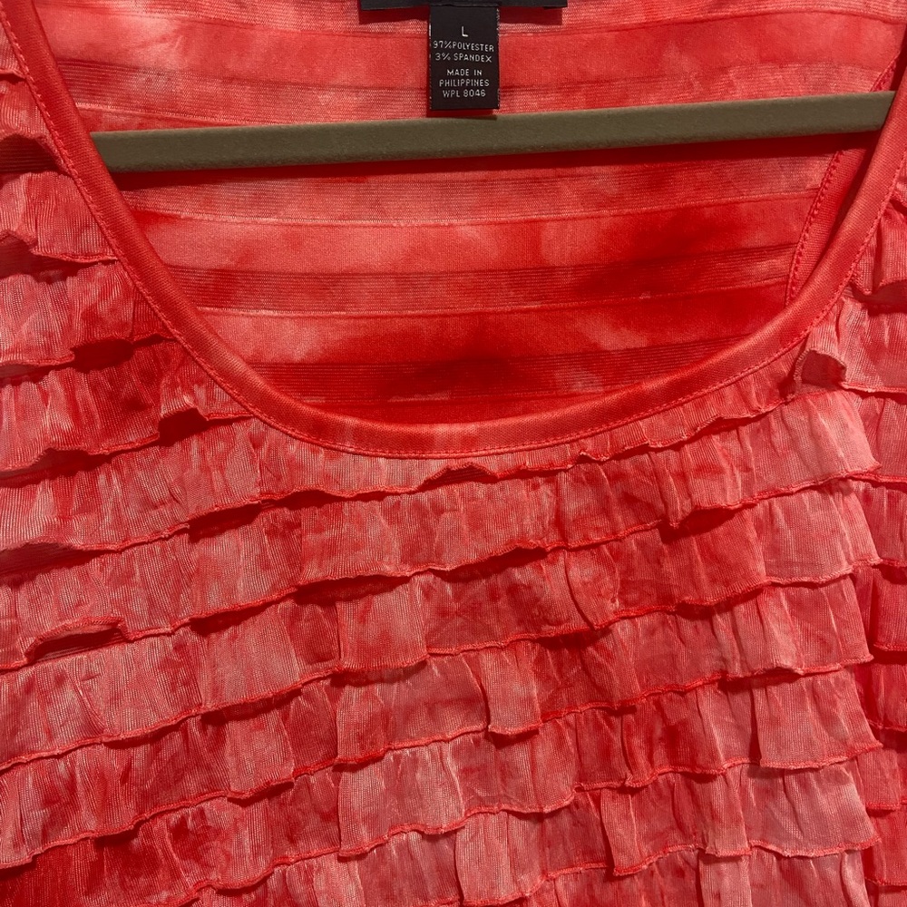INC Ruffled Sleeveless Layered Top - Picture 5 of 6